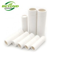 custom paper lipstick packaging tube eco friendly kraft paper lip balm push up paper tube dodorant container