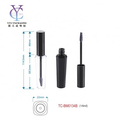 Cosmetic empty unique design round shape mascara wands tubes with brush