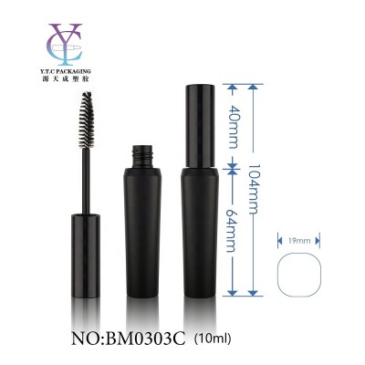 Cosmetic empty mascara container round shape mascara tube with brush