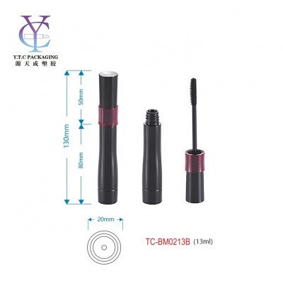 Cosmetic packaging empty fancy plastic mascara wand tube with brush