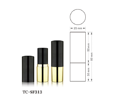 Cosmetic packaging empty plastic round shape stick foundation packaging tube