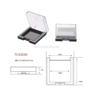 Cosmetic packaging empty single square eyeshadow palette case