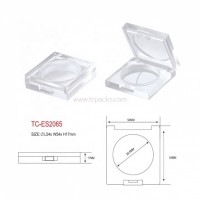 Cosmetic packaging empty eyeshadow case all transparent square colorful eyeshadow case