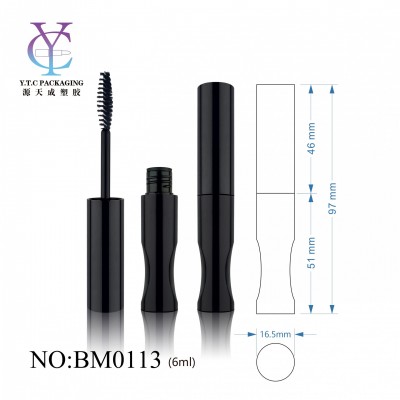 Cosmetic packaging empty custom unique design round shape mascara wand tube